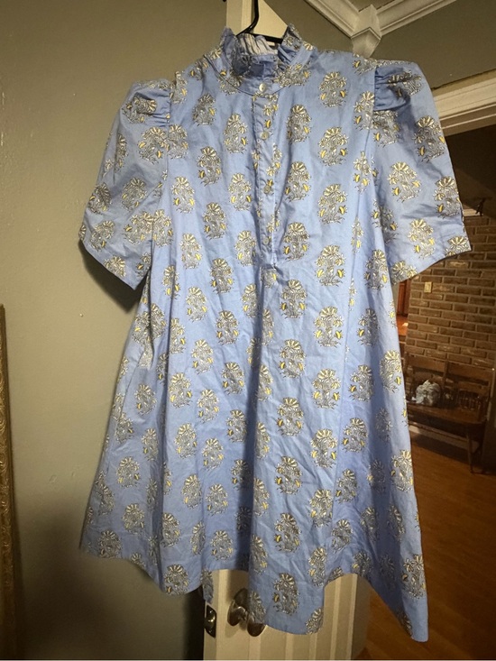 entro Dresses & Skirts - Entro Blue Floral Embroidered women’s Dress